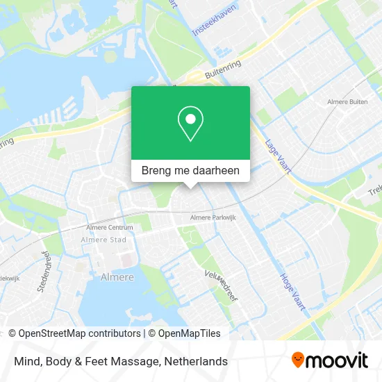 Mind, Body & Feet Massage kaart