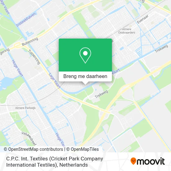 C.P.C. Int. Textiles (Cricket Park Company International Textiles) kaart