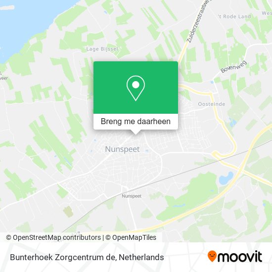 Bunterhoek Zorgcentrum de kaart
