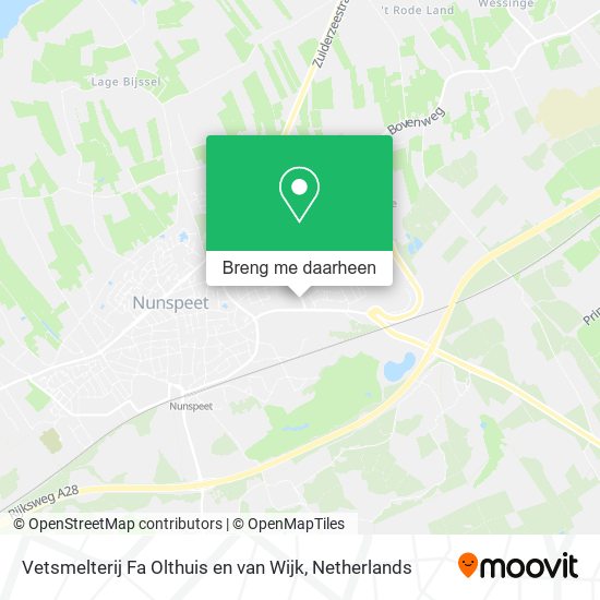 Vetsmelterij Fa Olthuis en van Wijk kaart