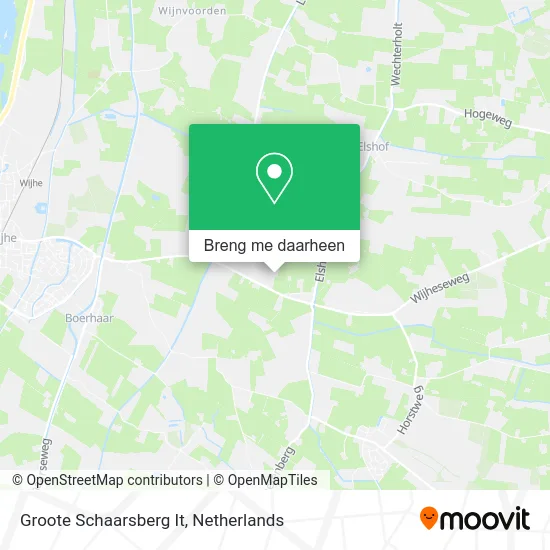 Groote Schaarsberg It kaart