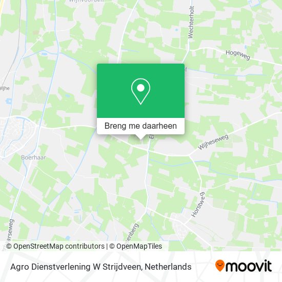 Agro Dienstverlening W Strijdveen kaart