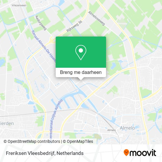 Freriksen Vleesbedrijf kaart