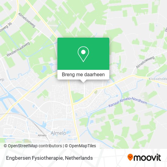 Engbersen Fysiotherapie kaart