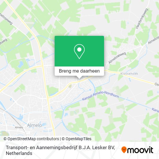 Transport- en Aannemingsbedrijf B.J.A. Lesker BV kaart