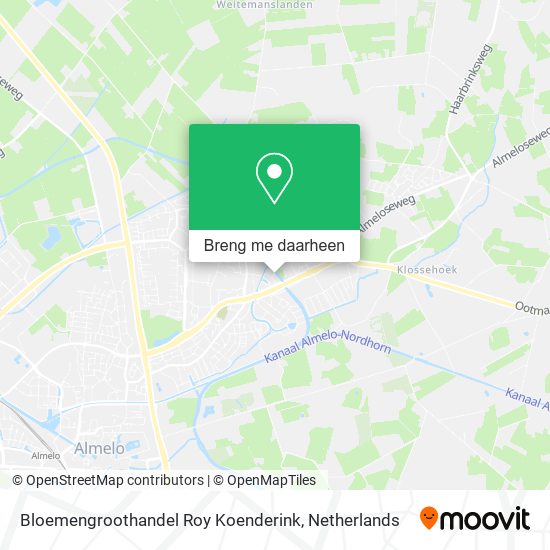 Bloemengroothandel Roy Koenderink kaart