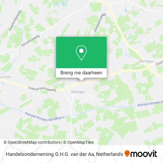 Handelsonderneming G.H.G. van der Aa kaart