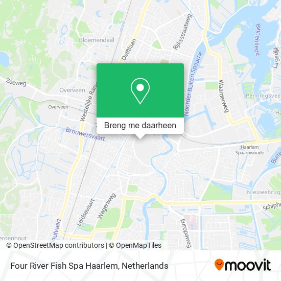Four River Fish Spa Haarlem kaart