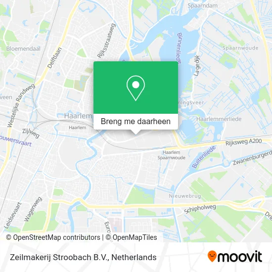 Zeilmakerij Stroobach B.V. kaart