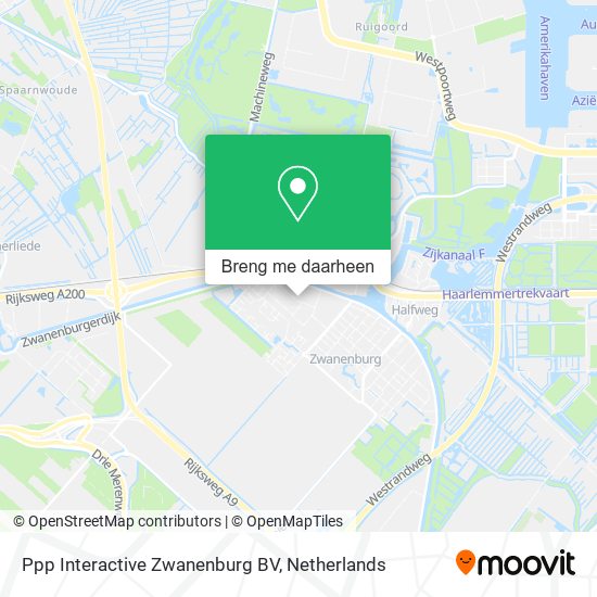Ppp Interactive Zwanenburg BV kaart