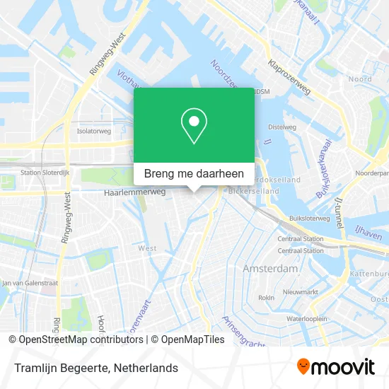 Tramlijn Begeerte kaart