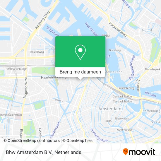 Bhw Amsterdam B.V. kaart
