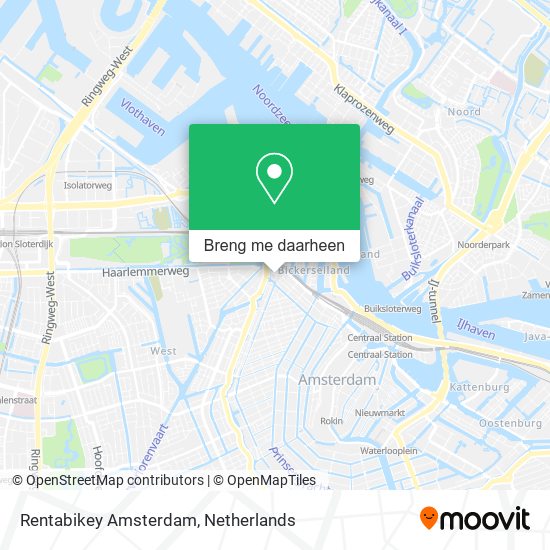 Rentabikey Amsterdam kaart