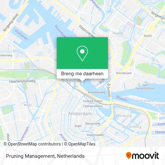 Pruning Management kaart