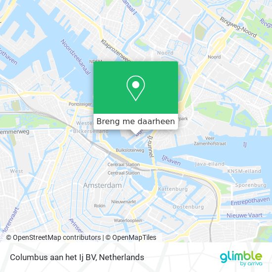 Columbus aan het Ij BV kaart