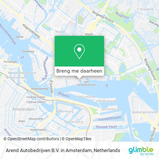Arend Autobedrijven B.V. in Amsterdam kaart