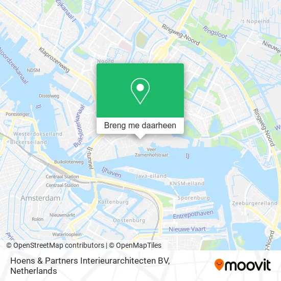 Hoens & Partners Interieurarchitecten BV kaart