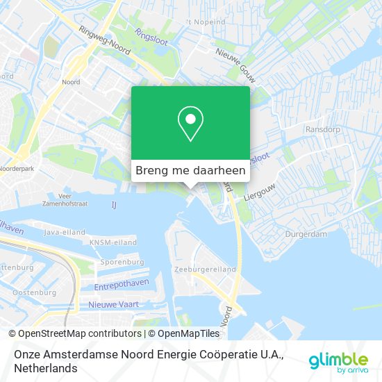 Onze Amsterdamse Noord Energie Coöperatie U.A. kaart