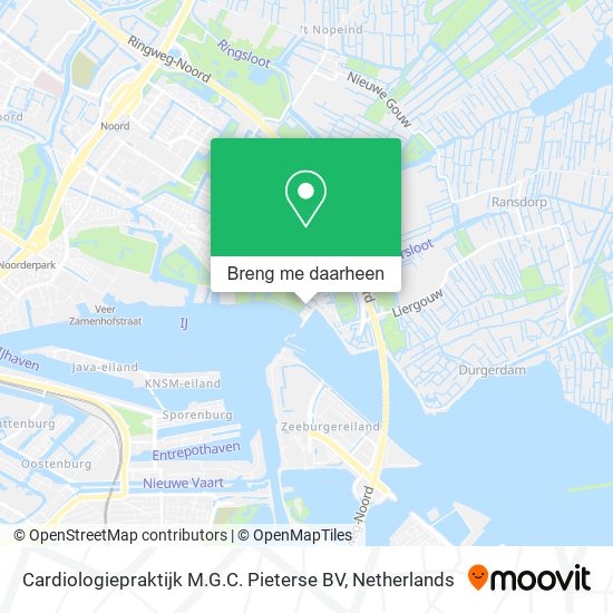 Cardiologiepraktijk M.G.C. Pieterse BV kaart