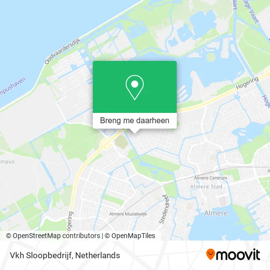 Vkh Sloopbedrijf kaart