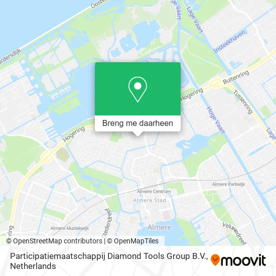 Participatiemaatschappij Diamond Tools Group B.V. kaart