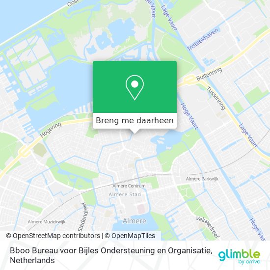 Bboo Bureau voor Bijles Ondersteuning en Organisatie kaart