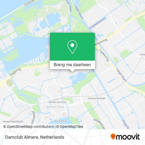 Damclub Almere kaart