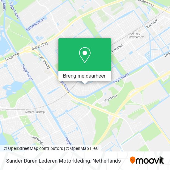 Sander Duren Lederen Motorkleding kaart