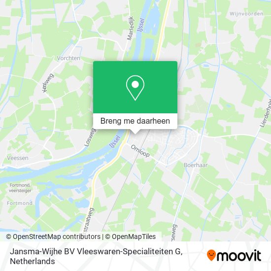 Jansma-Wijhe BV Vleeswaren-Specialiteiten G kaart