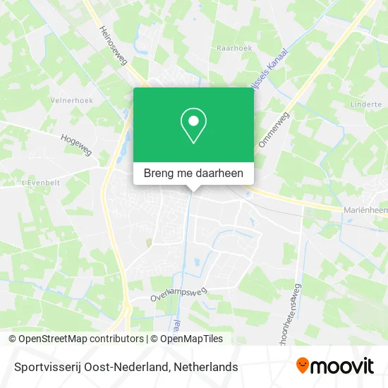 Sportvisserij Oost-Nederland kaart