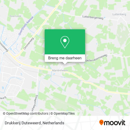 Drukkerij Duteweerd kaart