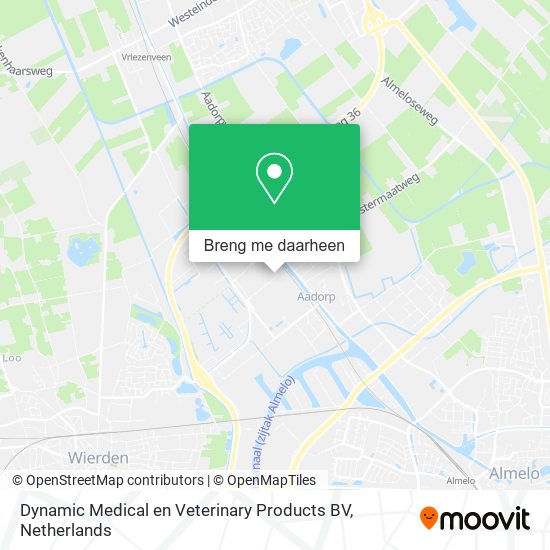 Dynamic Medical en Veterinary Products BV kaart