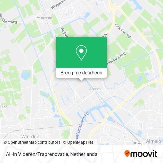 All-in Vloeren/Traprenovatie kaart