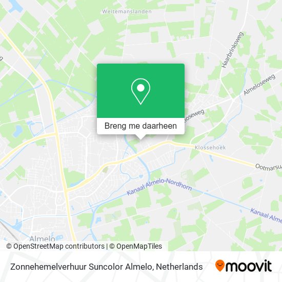 Zonnehemelverhuur Suncolor Almelo kaart