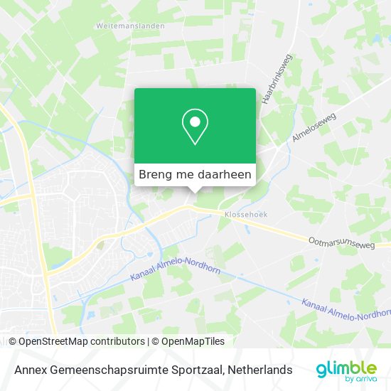 Annex Gemeenschapsruimte Sportzaal kaart