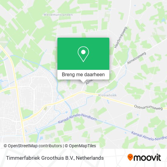 Timmerfabriek Groothuis B.V. kaart