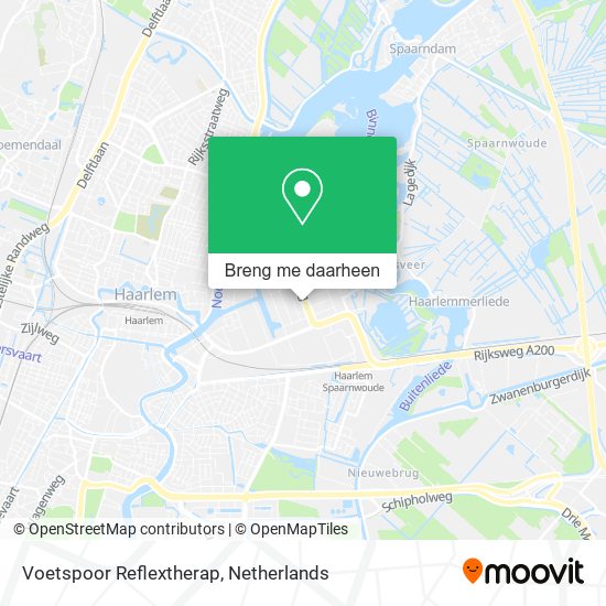 Voetspoor Reflextherap kaart