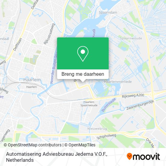 Automatisering Adviesbureau Jedema V.O.F. kaart