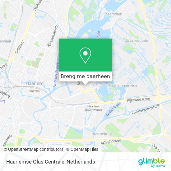 Haarlemse Glas Centrale kaart