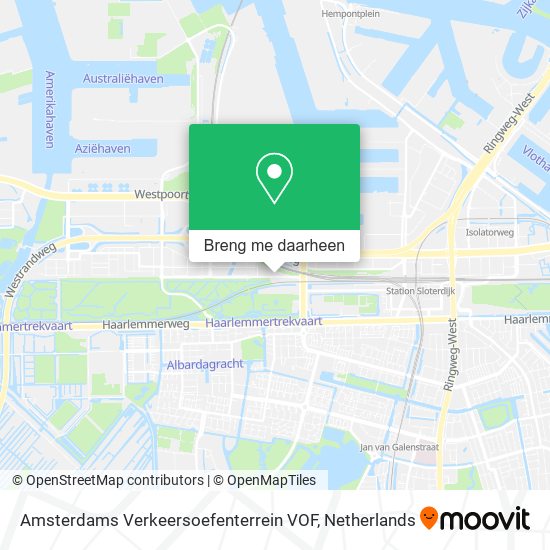 Amsterdams Verkeersoefenterrein VOF kaart