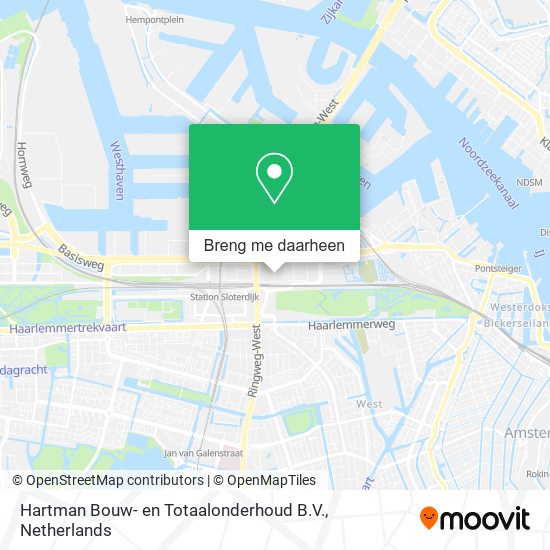 Hartman Bouw- en Totaalonderhoud B.V. kaart
