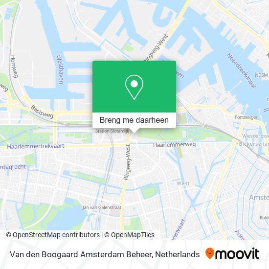 Van den Boogaard Amsterdam Beheer kaart