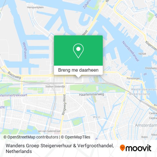 Wanders Groep Steigerverhuur & Verfgroothandel kaart