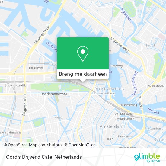 Oord's Drijvend Café kaart