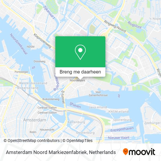 Amsterdam Noord Markiezenfabriek kaart