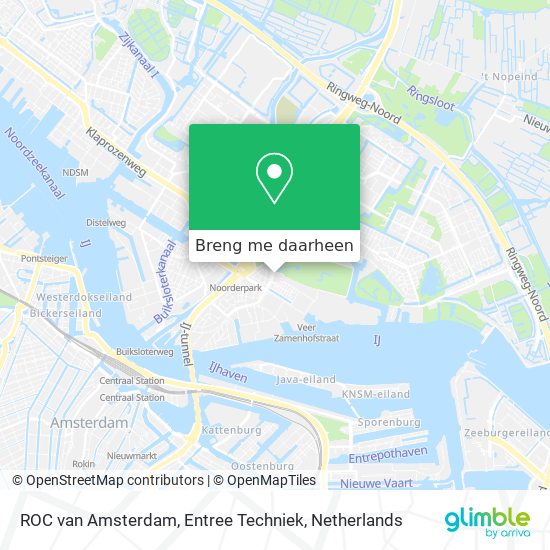 ROC van Amsterdam, Entree Techniek kaart