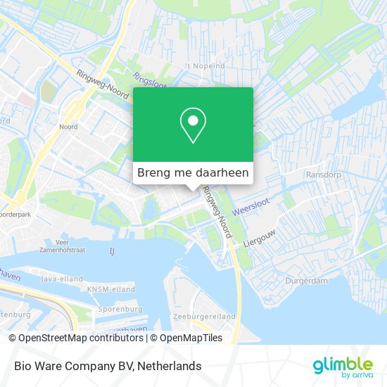 Bio Ware Company BV kaart