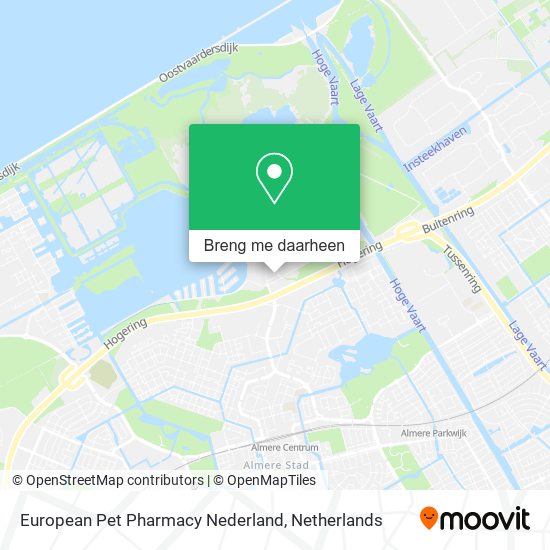 European Pet Pharmacy Nederland kaart