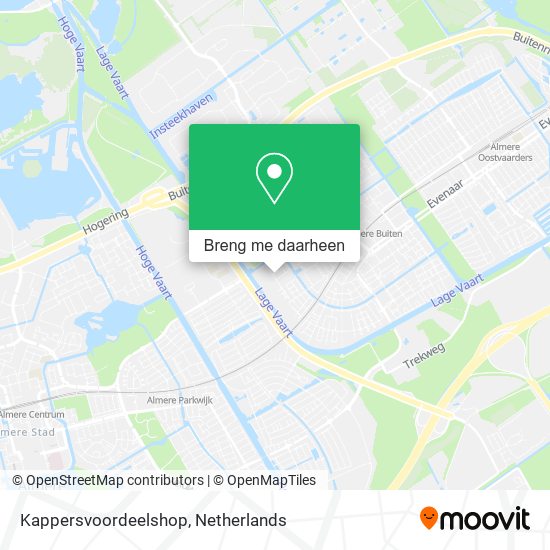 Kappersvoordeelshop kaart