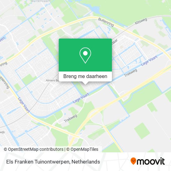 Els Franken Tuinontwerpen kaart